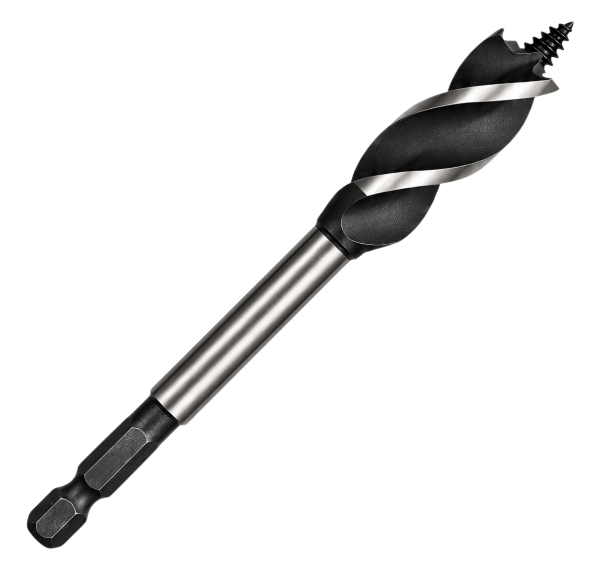Impact Auger Bits - Tri-Point Hex Shank
